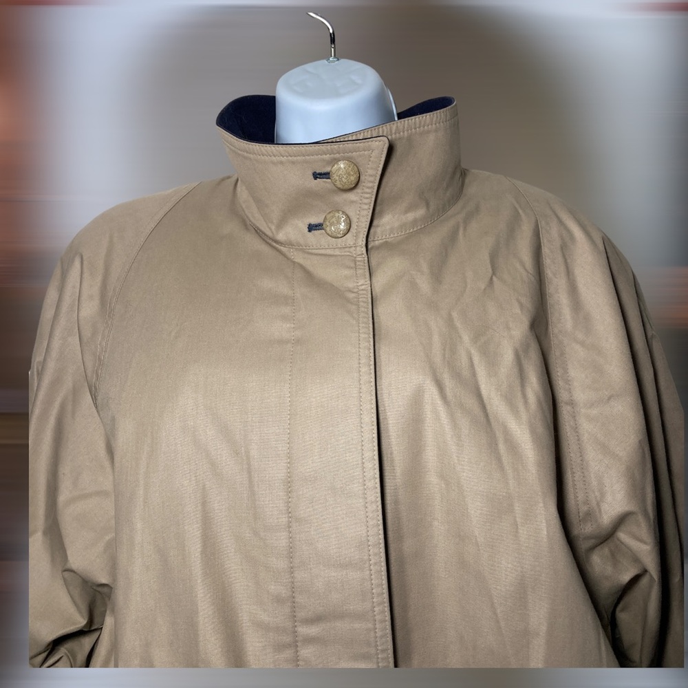 London Fog Trench Coat Beige Size 10 Regular - Picture 5 of 16